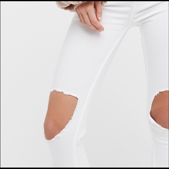 Free People Busted Knee Skinny Jeans - Picture 2 of 5